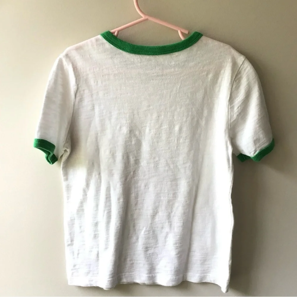 Gap Tshirt With Green Crewneck